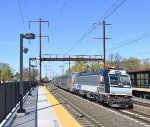 Westbound NJT Trenton Super Express Train # 3943 with ALP-46 # 4603 on the point
